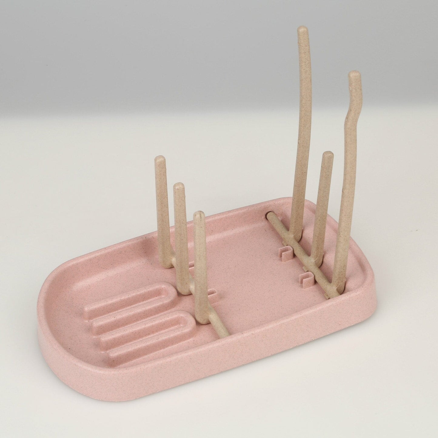 Petit Égouttoir Biberon Pliable 24x10x18 24 x 10 x 18 / Rose / Plastique