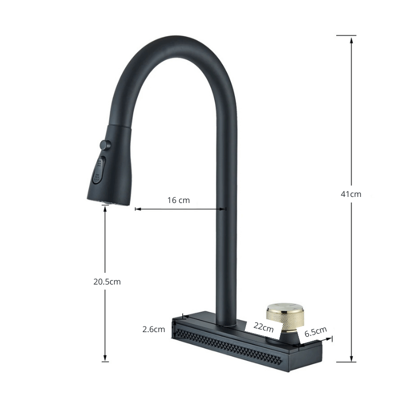 Robinet Cuisine 3 modes jets & cascade d'eau !