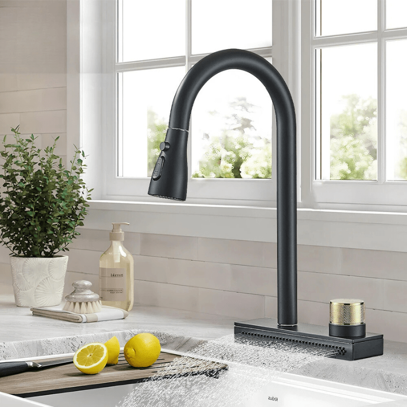 Robinet Cuisine 3 modes jets & cascade d'eau !