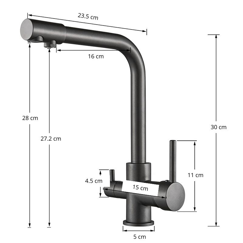 robinet cuisine double jets; 360°, Froid & Chaud !