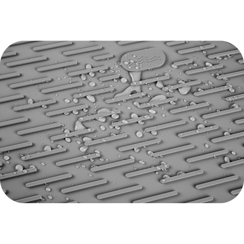 Tapis Egouttoir | Tapis en Silicone Gris / 30.5 x 8 cm