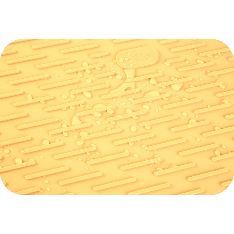 Tapis Egouttoir | Tapis en Silicone Jaune / 30.5 x 8 cm