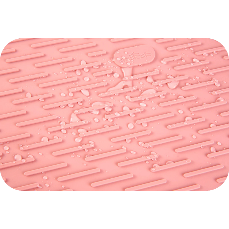 Tapis Egouttoir | Tapis en Silicone Rose / 30.5 x 8 cm