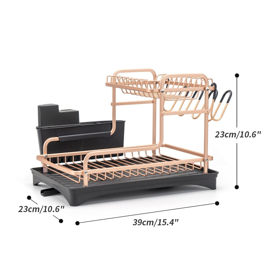 Égouttoir Vaisselle Aluminium Design 39x23x23