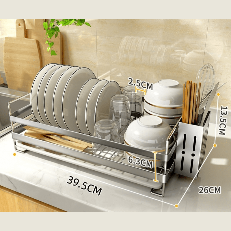 Egouttoir Vaisselle | Egouttoir en acier inoxydable acier inoxydable / Avec Porte Couvert