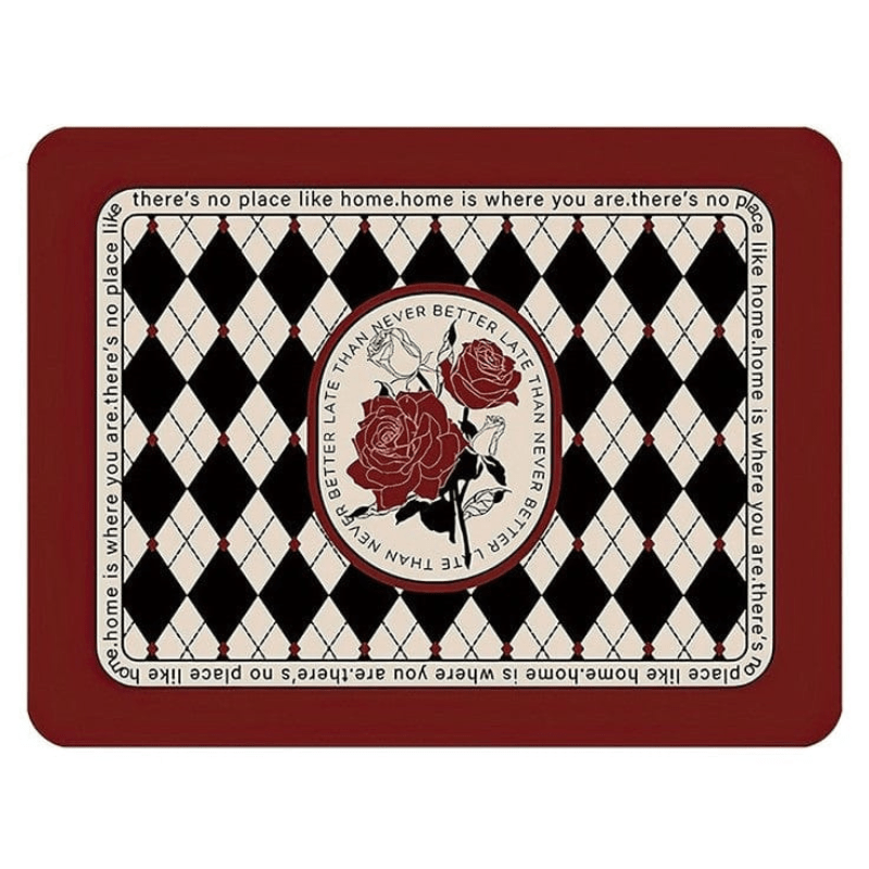 Tapis Egouttoir | Tapis Burlington & Rose Rouge 30 x 40 / Burlington Rouge