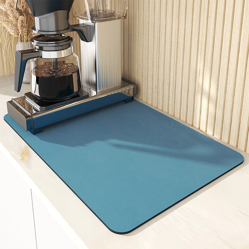 Tapis Egouttoir | Tapis égouttoir Bleu Mate 20 x 30 / Bleu Mate