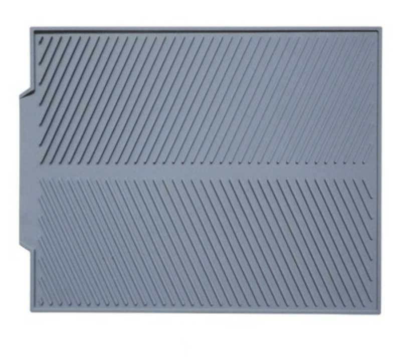 Tapis Egouttoir | Tapis en Silicone & Vidange 43 x 33 / Gris