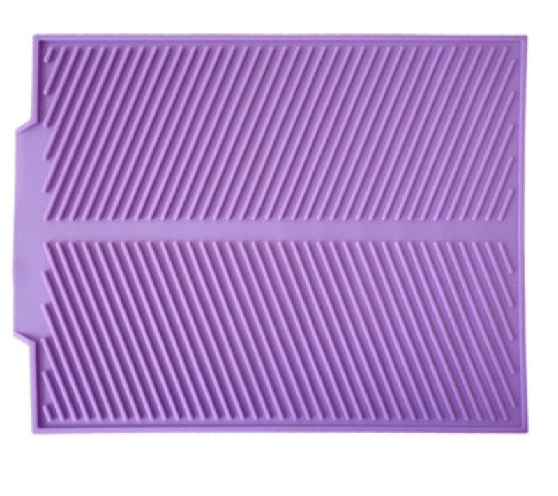 Tapis Egouttoir | Tapis en Silicone & Vidange 43 x 33 / Violet